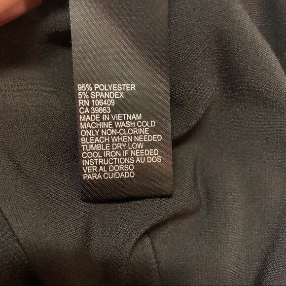 Tahari ASL Black sleeveless ruched top blouse size small - Picture 7 of 10